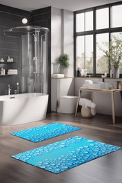 Mijölnir Juego de alfombrillas de baño CT-5203 Multicolor